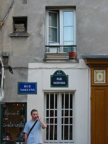 Ben in a street near Sacre Coeur