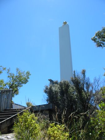 Toilet on top of the Tasman memorial in Golden Bay